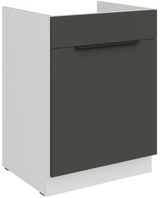 Kuchynská skrinka Aria-Gr/Wh Anti Fingerprint 60zl 1s Bb