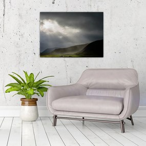 Sklenený obraz blížiacej sa búrky (70x50 cm)