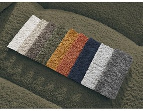 Khaki rozkladacia/s úložným priestorom rohová pohovka z textílie buklé (pravý roh/s leňoškou) Roxelane – Bobochic Paris