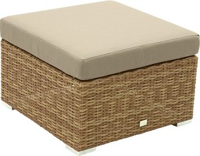 DEOKORK Ratanový stolík/taburet MALIBU (béžovo-hnedá)