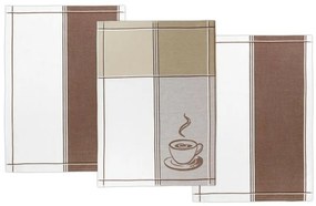 Bellatex Kuchynská utierka Espresso, 50 x 70 cm, set 3 ks