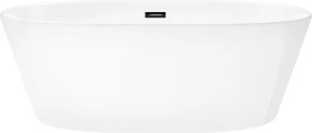 Voľne stojaca vaňa Corsan Salina 160 s čiernym korkom