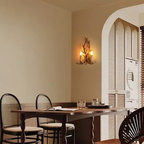 Brilagi - Nástenné svietidlo DEER 2xE14/10W/230V parohy