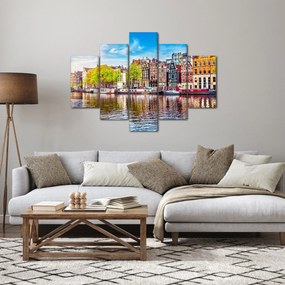 Obraz - Tancujúce domy, Amsterdam (150x105 cm)