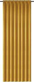 Žltý záves OXFORD 140x250 cm Zavesenie: Kovové krúžky