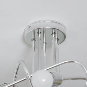 Prisadený luster OXFORD 5xE27/15W/230V lesklý chróm