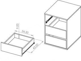 Zásuvkový kontajner BENY - biela