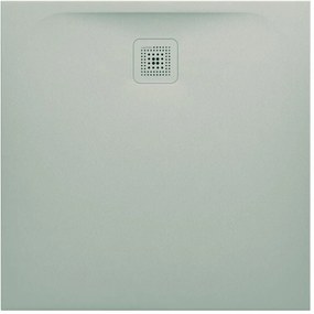 LAUFEN Pro štvorcová sprchová vanička z materiálu Marbond, odtok na boku, 900 x 900 x 30 mm, svetlá šedá, H2109560770001