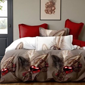 Krepové obliečky Homa CEREA CAPPUCCINO 3-dielna sada 140x200 cm