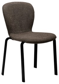 Hnedá čalúnená jedálenská stolička Heap – DAN-FORM Denmark