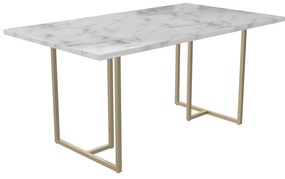 Jedálenský stôl s doskou v dekore mramoru 90x160 cm Astor – CosmoLiving by Cosmopolitan