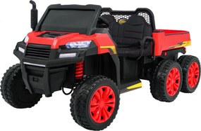 Ramiz Detské nákladné auto Farmer Truck pre 2 deti červené + pohon 4x4 + diaľkové ovládanie + sklápač + LED audio