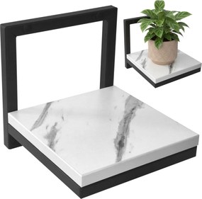 Závesný stojan na kvety TORGET čierny/biely