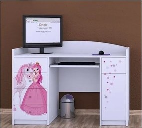 Detský písací stôl PRINCEZNA A KONÍK - TYP 1