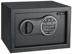 Digitálny trezor BestBerg BBSB-1C / 20 x 31 x 20 cm / čierny