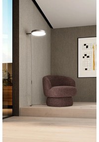 Fialové/hnedé otočné kreslo Dali – MOME