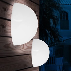 InternetovaZahrada Sada 3 LED polkruhových solárnych lámp