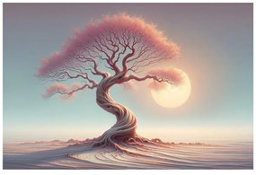 Obraz mystický strom života pri západe slnka
