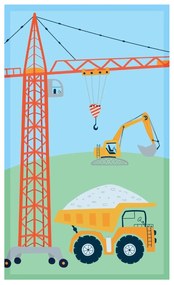DETSKÝ FROTÉ UTERÁK EXCAVATOR 30X50 CM VZOROVANÁ