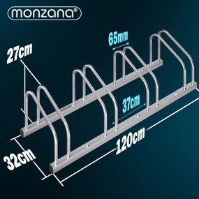 InternetovaZahrada Stojan na 4 bicykle - 120x32x27 cm