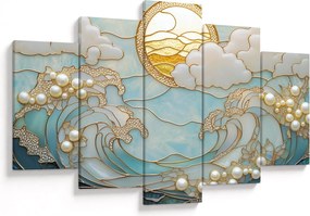 Obraz - 3D perly v oceáne (150x105 cm)