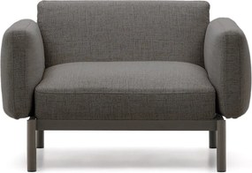 Sivé polstrované záhradné kreslo Sorells – Kave Home