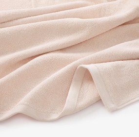 Goldea bavlnený froté uterák / osuška soft bez bordúry – svetlo ružový 50 x 100 cm
