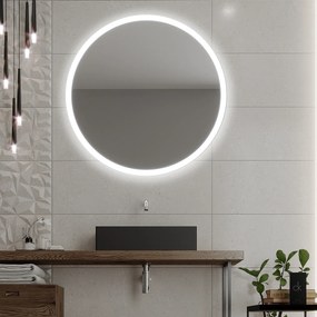 Okrúhle zrkadlo do kúpeľne s LED osvetlením C1