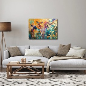 Obraz - Abstraktná maľba prírody (70x50 cm)