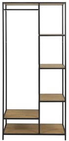 Vešiak SARON dub/čierna