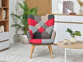 Kreslo Nutri (patchwork + čierna). Vlastná spoľahlivá doprava až k Vám domov. 1110348