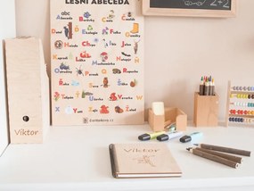 ČistéDrevo Drevený zakladač na dokumenty A4