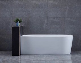 Aqualine Aqualine, TIBERA L rohová stojaca vaňa 170x80cm, biela, E1026