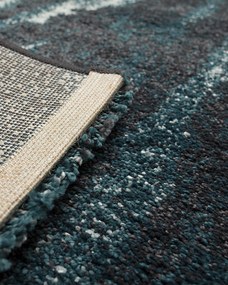 Koberec Softness near black/peacock blue 120x170cm