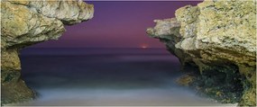 Obraz - morský útes (120x50 cm)