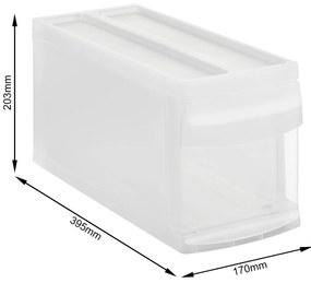 S - Zásuvka, úložný box výsuvný, transparentný Rotho SYSTEMIX