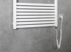 Aqualine Aqualine, TONDI-E elektrické vykurovacie teleso, rovné, 600x1330 mm, 600W, biela, DE480T