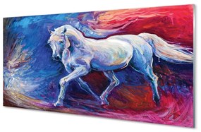 Obraz na skle kôň 125x50 cm
