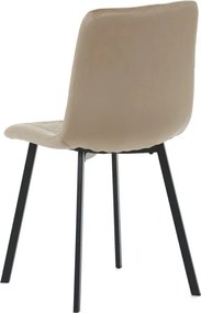 Jedálenská stolička zamatová, béžová DCL-973 CAP4