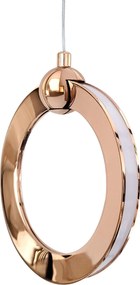 Toolight Toolight, LED závesné svietidlo 17x19cm, 10W, 3000K, LHJ101-1CP, ružové zlato, OSW-60046
