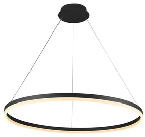 Brilagi - LED Stmievateľný luster na lanku CIRCLE LED/55W/230V 3000-6500K čierna +DO BG1410