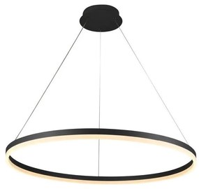 Brilagi - LED Stmievateľný luster na lanku CIRCLE LED/55W/230V 3000-6500K čierna +DO