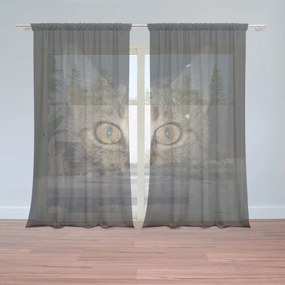 Sablio Záclony Mačka: 2ks 150x250cm