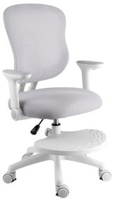 Detská rastúca stolička Neoseat MIKY — látka, sivá