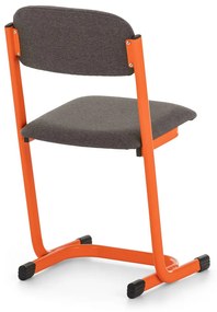 Učiteľská stolička čalúnená, oranžová