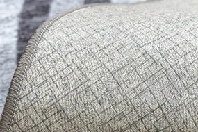 Koberec MIRO 51231.806 línie, sivý / čierny kruh