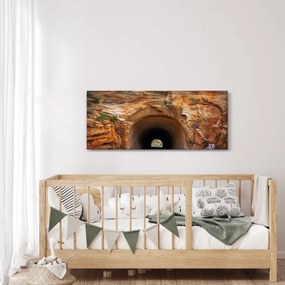 Obraz - tunel v skale (120x50 cm)