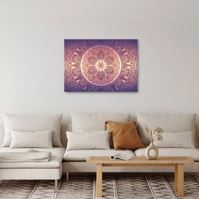 Obraz - Mandala na fialovom gradiente (70x50 cm)