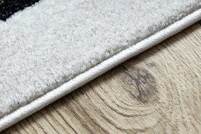 Dywany Łuszczów, Detský kusový koberec Fun Track cream, 80x150, čiernobiela, detská izba