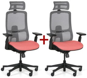 Kancelárska stolička JANE 1+1 ZADARMO, červená
